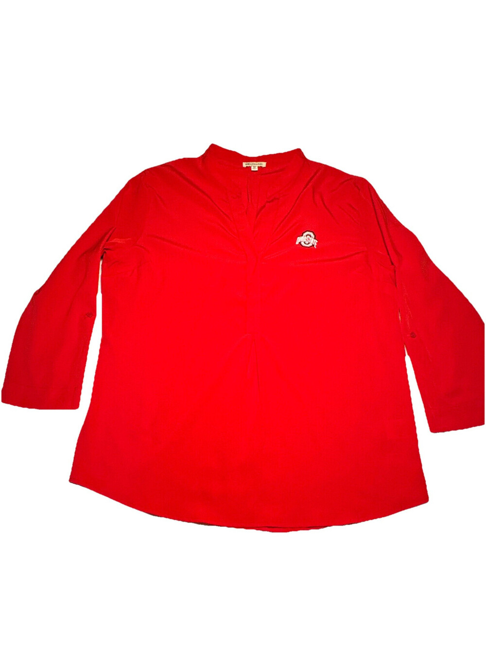 UG Apparel Ohio State Buckeyes Red Long Sleeve Womens Pullover Shirt Size M EUC